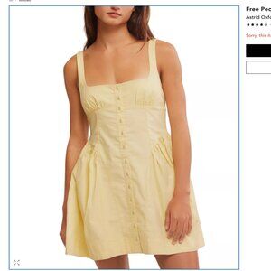 Free People Astrid Oxford Mini Dress